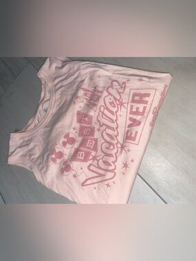Disney Light Pink 'Best Vacation Ever' Girls' Tank Top